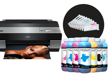Epson Stylus Pro 7890 or 9890 UV45 All Channels Black Ink Screen Print Kit