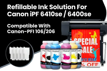 Refillable Ink Solution For Canon iPF 6410se, 6400se Printers