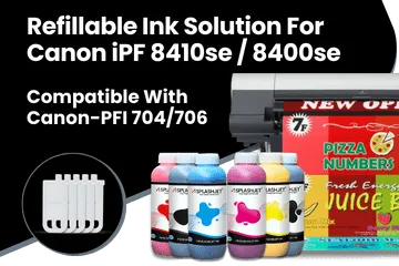 Refillable Ink Solution For Canon iPF 8410se, 8400se Printers