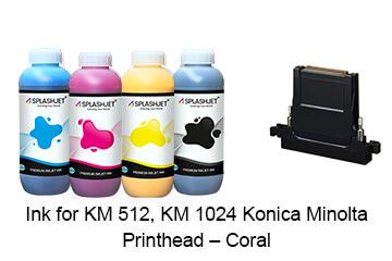Sublimation Ink for KM 512, KM 1024 Konica Minolta Printhead – Coral