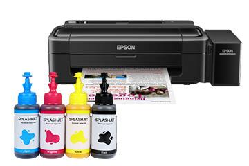 All Pigment Ink for Epson 4 Color InkTank  Printer