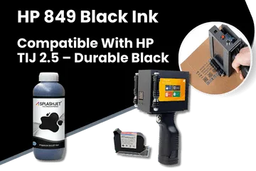 HP 849 Black Ink, Compatible With HP TIJ 2.5 - Durable Black