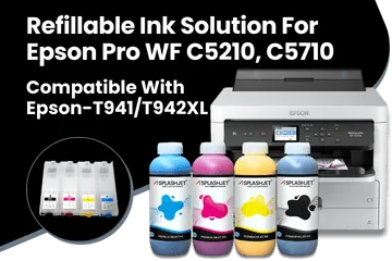 Refillable Ink Solution For Epson Pro WF C5210, C5710 Printers