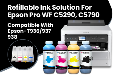 Refillable Ink Solution For Epson Pro WF C5290, C5790 Printers