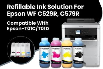 Refillable Ink Solution For Epson WF C529R, C579R Printers