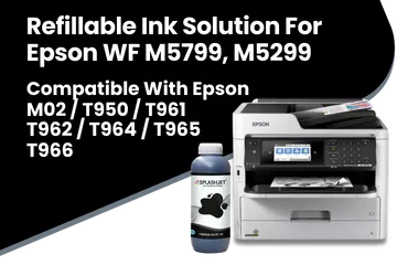 Refillable Ink Solution For Epson WF M5799, M5299 Printers