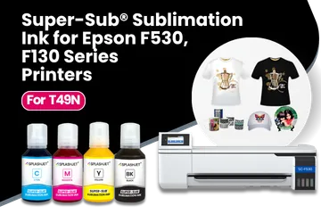 Super-Sub® Sublimation Ink for Epson F570, F530, F170, F130 Ink Tank Printers