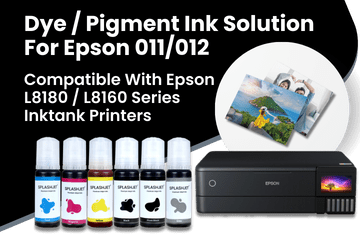 Dye, Pigment Ink Solution For Epson 011-012 Ink Tank Printers