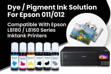 Dye, Pigment Ink Solution For Epson 011-012 Ink Tank Printers