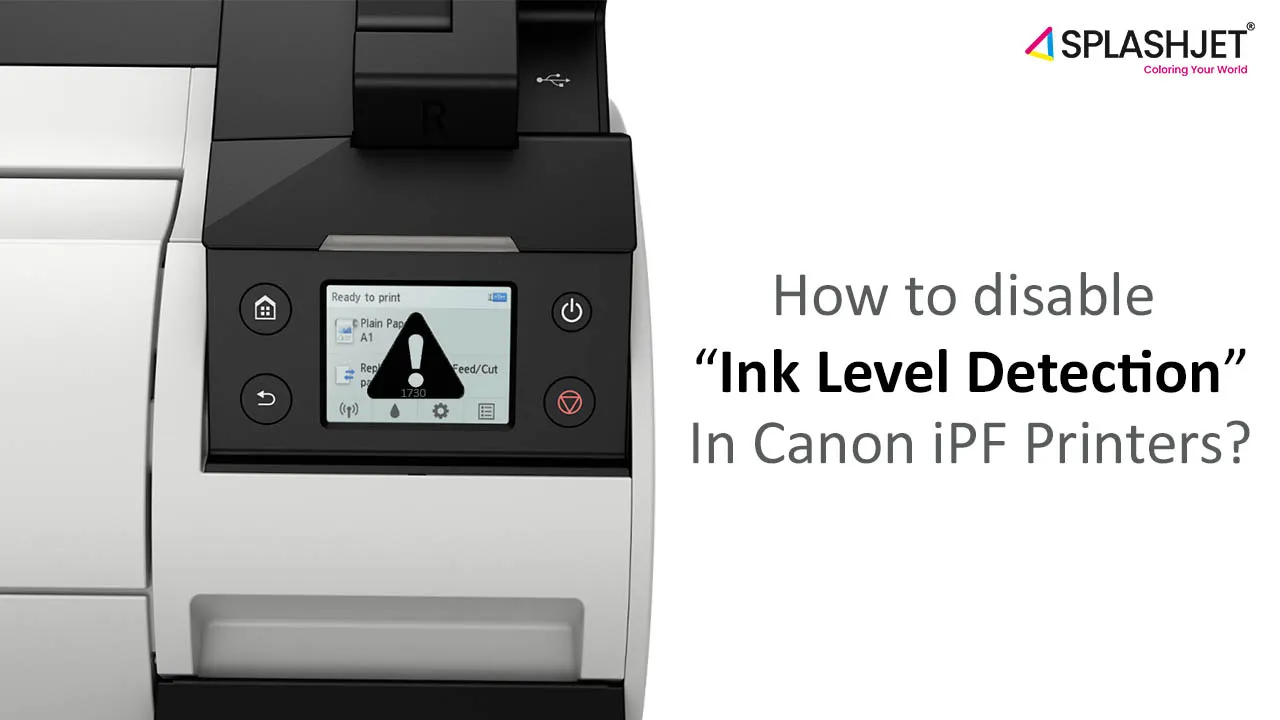 Canon iPF Printer Ink Level Detection Disable converted