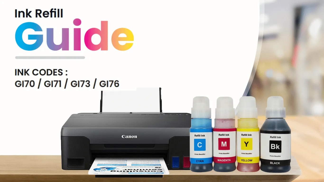 You are currently viewing How to Refill Canon Printer Ink | Canon GI70/GI71/GI73/GI76 Inks
