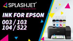 Ink for Epson 003, 103,104, 522 – Epson Ecotank Printer Ink