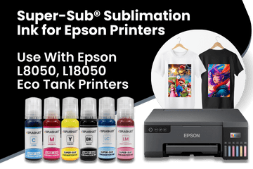 Super-Sub® Sublimation Ink For Epson L8050, L18050 Eco Tank Printers