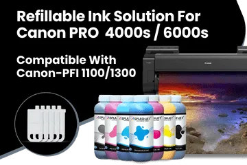 Refillable Ink Solution For Canon PRO 4000s-6000s Printers