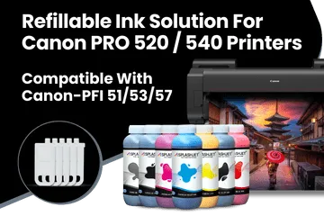 Refillable Ink Solution For Canon PRO 520, 540, 560 Printers