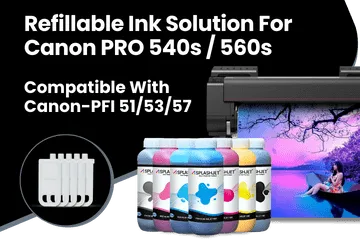 Refillable Ink Solution For Canon PRO 540s, 560s Printers