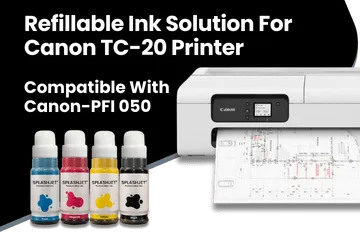 Refillable Ink Solution For Canon TC-20 Printer
