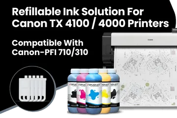 Refillable Ink Solution For Canon TX -4100-4000-3100-3000 Printers
