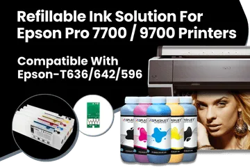 Refillable Ink Solution For Epson Pro 7700, 9700 Printers