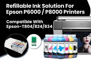 Refillable Ink Solution For Epson SC-P6000, P8000 Printers