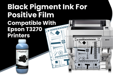 Black Pigment Ink For Positive Film, Compatible With Epson T3270 Printer