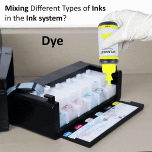 Mixing Different Types of Inks in the Ink System