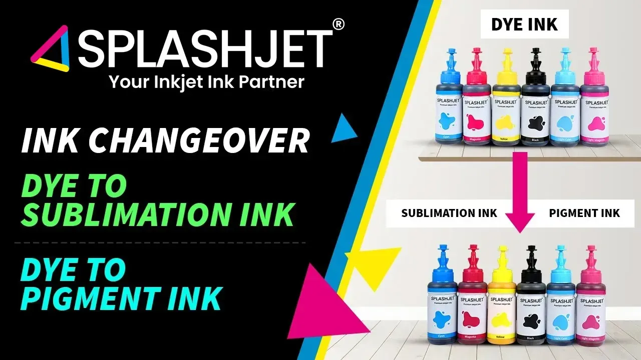 You are currently viewing How to change Dye Ink to Sublimation or Pigment Ink | Convert printer to sublimation