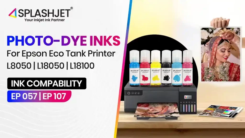 Photo Dye Ink For Epson L8050, L18050 and L18100 Photo Printers
