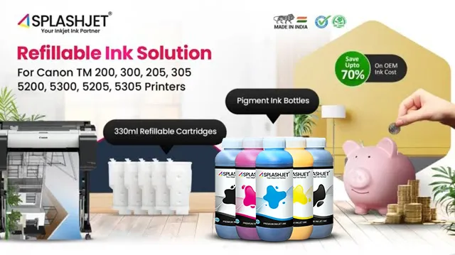 Refillable Ink For Canon TM-200 Ink, TM-205 Ink