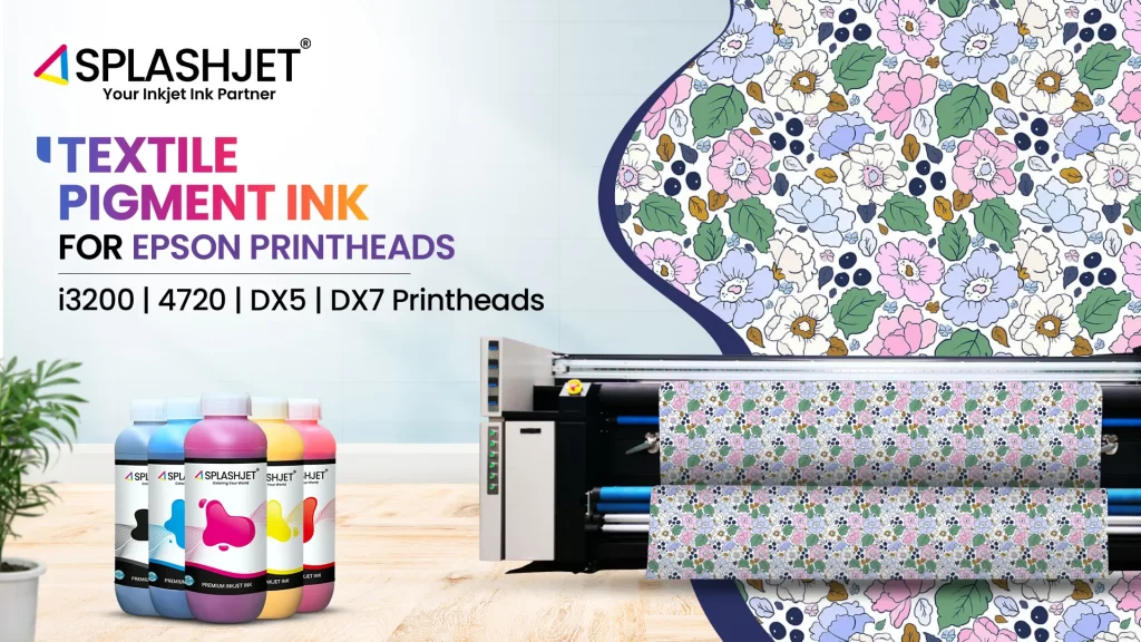 Sustainable Textile Pigment Inks For Use With Epson i3200 Printheads Digital Textile Printing Inks