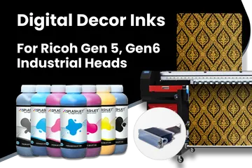 Digital Decor Inks For Ricoh Gen5, Gen6 Industrial Head