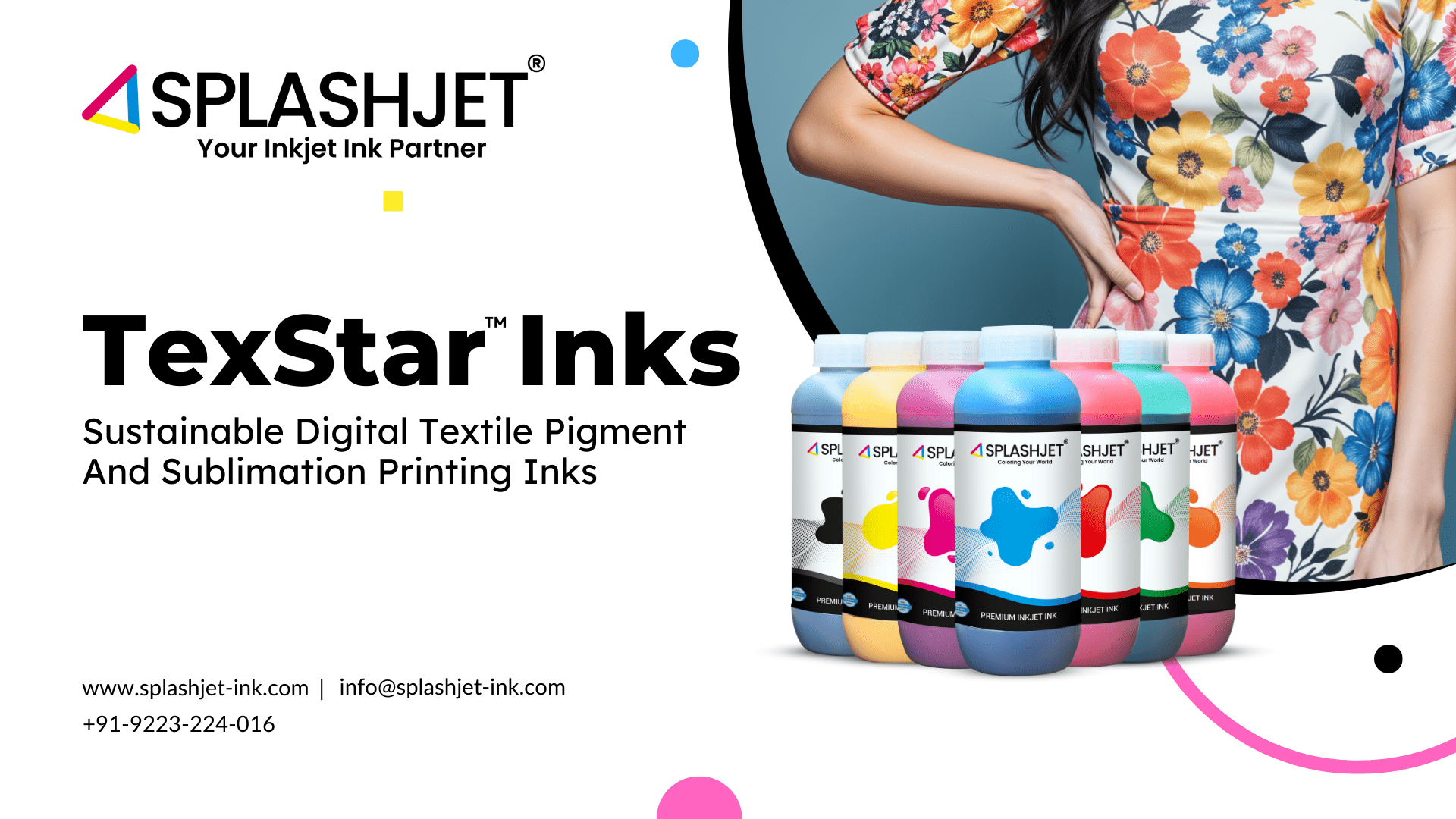 Splashjet at Drupa is set to unveil their range of Digital Textile Pigment Ink