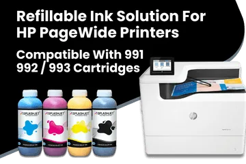 Refillable Ink Solution For HP PageWide and Compatible With 991, 992, 993 Cartridges