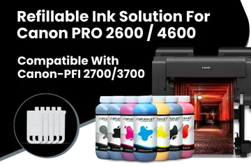 Refillable Ink For Canon TM 5250, TM 5350, TM 5255 Printers