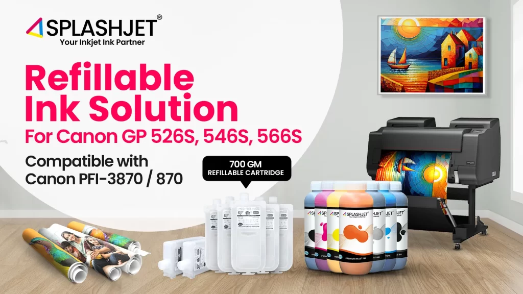 Refillable Ink Solution for Canon GP-526S