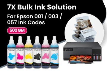 7X Bulk Ink Solution For Epson 001, 003, 057 Ink Code