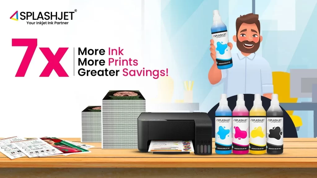 7x Printing Ink- Perfect Ink For Bulk Printing Businesses - Splashjet