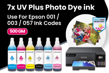 7x UV Plus Photo Dye ink Use For Epson 001, 003, 057 Ink Codes