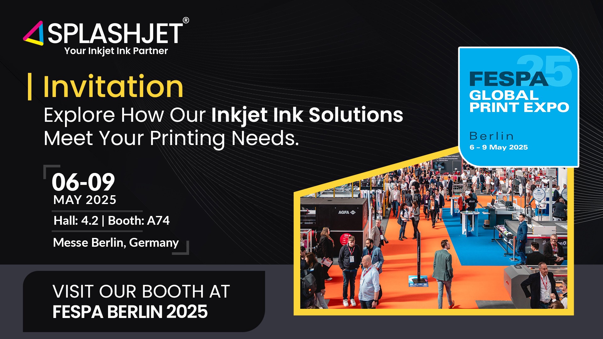 Unlock the Power of Printing at FESPA Berlin 2025 with Splashjet!