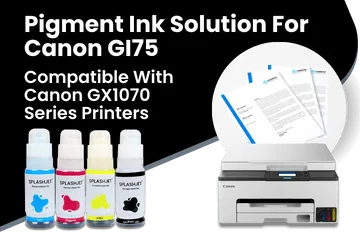 Pigment Ink Solution For Canon-GI75, Compatible With-GX1070