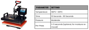 Optimizing Heat Press Settings