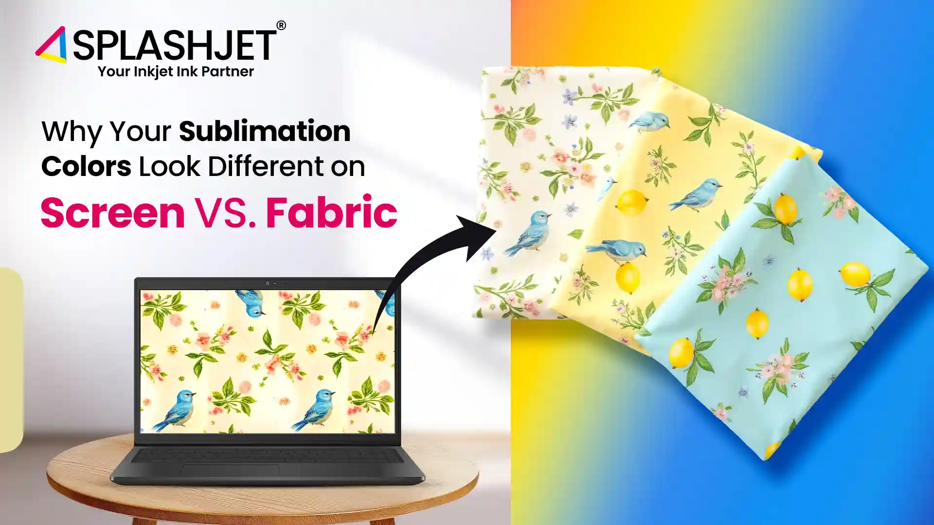 Sublimation Colors - Screen VS Fabric - Blog Image