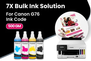 7X Bulk Ink Solution for Canon G76 Ink Code – Splashjet-lnk