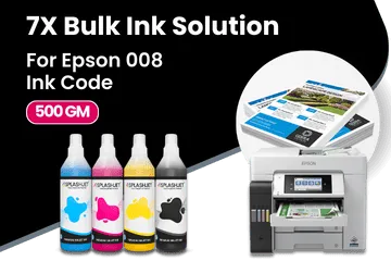 7X Bulk Ink Solution for Epson 008 Ink Code