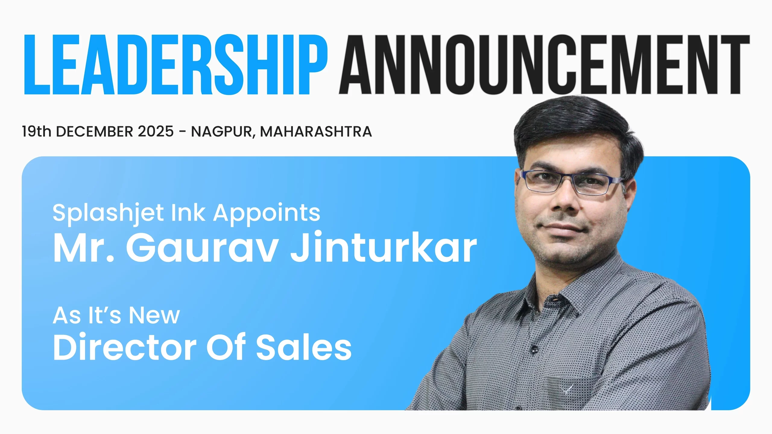 You are currently viewing Splashjet Appoints Mr. Gaurav Jinturkar as Director of Sales