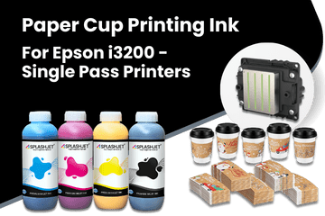 Paper Cup Printing Ink For Epson i3200 - Single Pass Printers