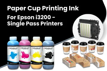 Paper Cup Printing Ink For Epson i3200 - Single Pass Printers