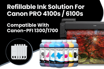 Refillable Ink Solution For Canon PRO 4100s, 6100s Printers