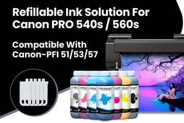 Refillable Ink Solution For Canon PRO 540s, 560s Printers