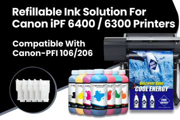 Refillable Ink Solution For Canon iPF 6400, 6300, 6410 Printers